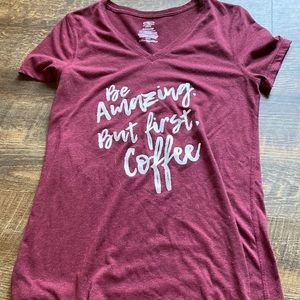 But first, coffee! Anthemic Shirt. Fitted.